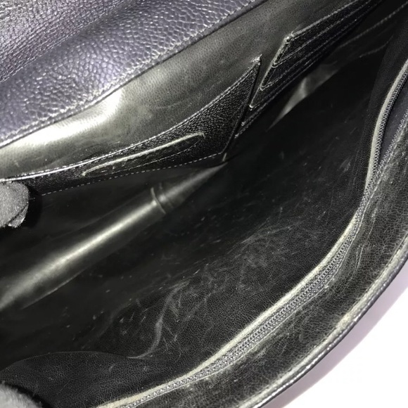 Chanel caviar leather attaché briefcase w/Keys - Picture 9 of 12